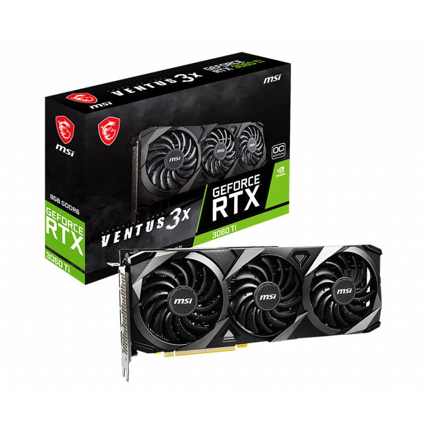 56761 Card Man Hinh Msi Rtx 3060 Ti Ventus 3x Oc 8gb 1